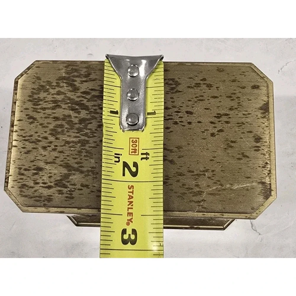 Tiffany & Co‎ Solid Brass Quartz Desk Clock Quartz Movement